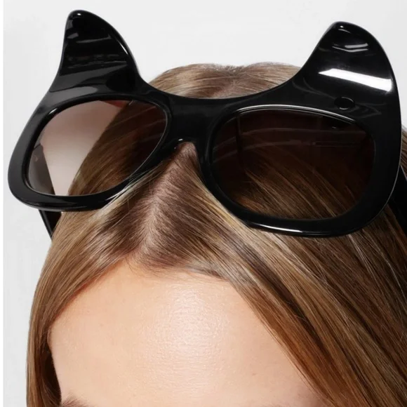 Anna-Karin Karlsson black and purple leopard preowned sunglasses - Picture 16 of 16